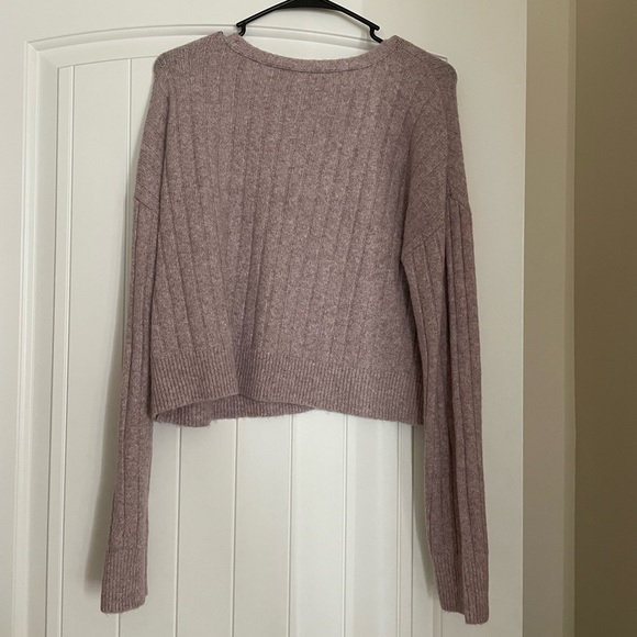 Pink Ribbed Cardigan - Picture 4 of 4